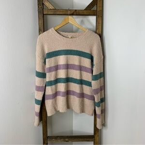 Hem & Thread Striped Cozy Sweater Size M